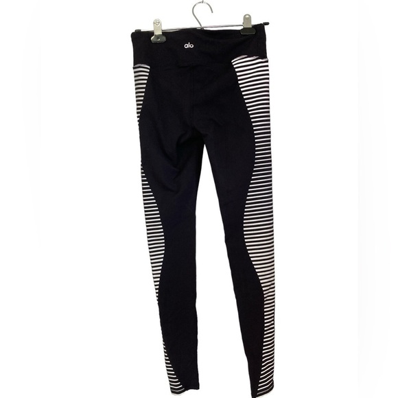 Alo‎ Airbrushed Reflective Leggings Size XS Black White - Picture 3 of 8